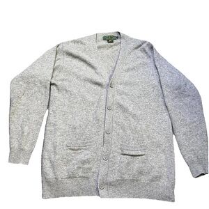 VTG Santa Barbara Racquet Club By Ralph Lauren Wool Knit Cardigan  V Neck